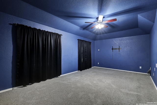 25511 Willard Path, San Antonio, TX 78261 - carpeted spare room featuring a ceiling fan and baseboards