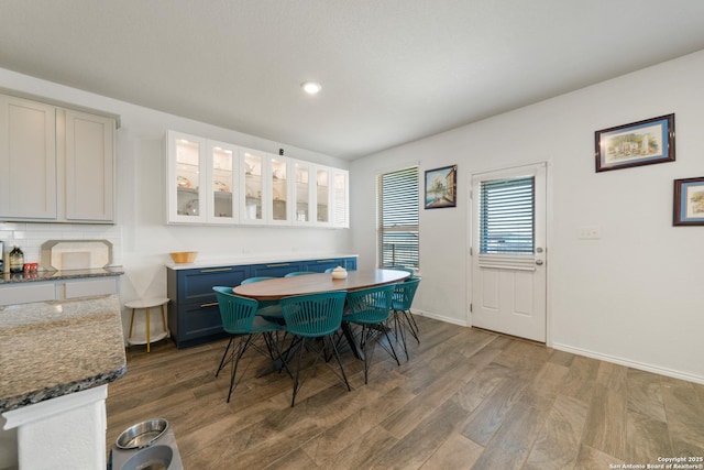 10815 Fox Trot, Converse, TX 78109 - dining space featuring wood finished floors, recessed lighting, and baseboards