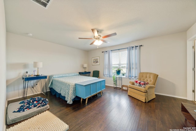 10815 Fox Trot, Converse, TX 78109 - bedroom featuring wood finished floors, baseboards, and a ceiling fan