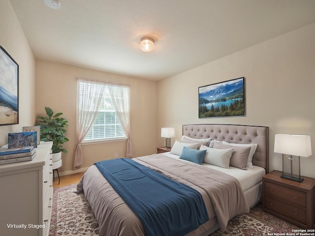 775 Guna Dr, New Braunfels, TX 78130 - bedroom with light wood-type flooring and baseboards