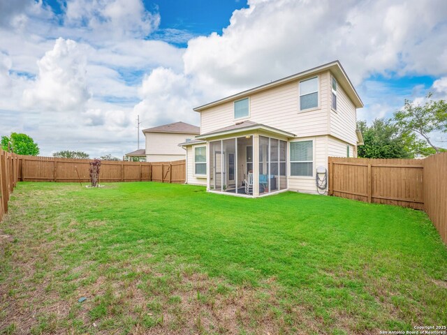 775 Guna Dr, New Braunfels, TX 78130 - back of property with a sunroom