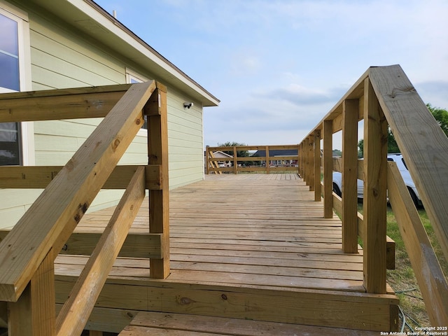 250 Krystal Ray Ln, Floresville, TX 78114 - view of wooden deck