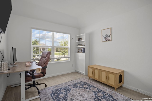 31665 Acacia Vis, Bulverde, TX 78163 - home office featuring light wood finished floors and baseboards