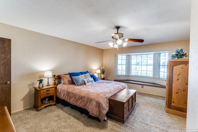 10745 Rosemar Ln, Adkins, TX 78101 - bedroom featuring carpet flooring, baseboards, and ceiling fan