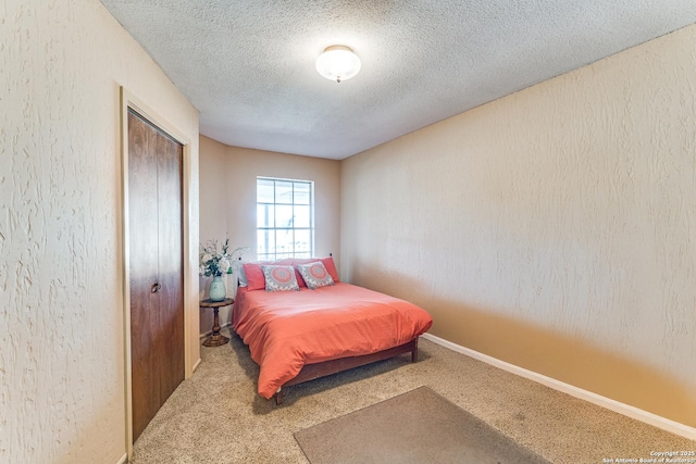 10745 Rosemar Ln, Adkins, TX 78101 - bedroom with a textured ceiling and carpet flooring