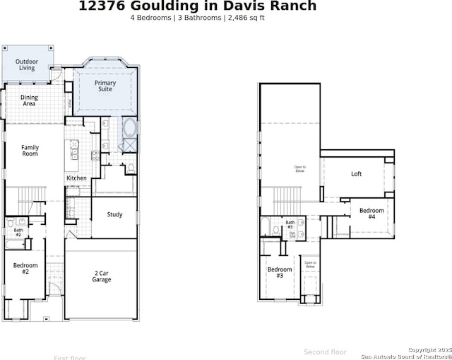 12376 Goulding, San Antonio, TX 78254 - room layout