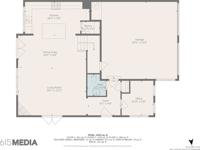172 Katherine Ct Unit 1, San Antonio, TX 78209 - home floor plan