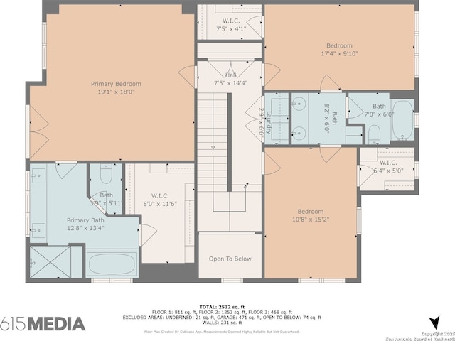 172 Katherine Ct Unit 1, San Antonio, TX 78209 - floor plan / room layout