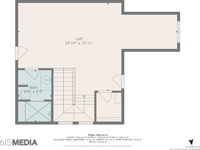 172 Katherine Ct Unit 1, San Antonio, TX 78209 - home floor plan