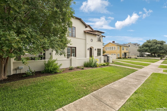 172 Katherine Ct Unit 1, San Antonio, TX 78209 - view of front of house with stucco siding and a residential view