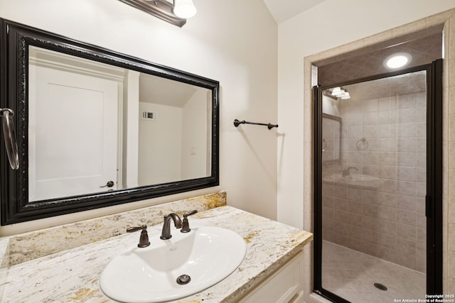 172 Katherine Ct Unit 1, San Antonio, TX 78209 - bathroom with a shower stall and vanity