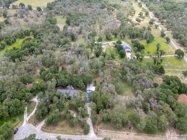 120 Spanish Oak Trl, Floresville, TX 78114 - aerial view of a heavily wooded area