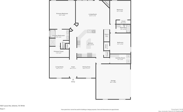 7027 Laura Hts, Schertz, TX 78154 - property floor plan