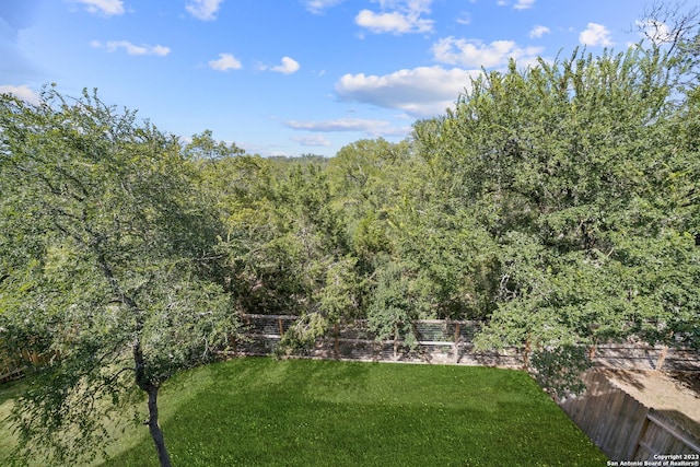 418 Sundance Way, San Antonio, TX 78253 - view of yard with a view of trees