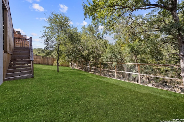 418 Sundance Way, San Antonio, TX 78253 - view of yard featuring stairs