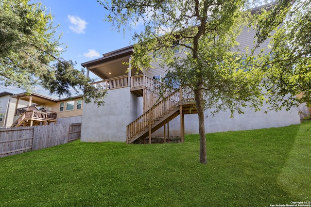 418 Sundance Way, San Antonio, TX 78253 - back of property with stairs