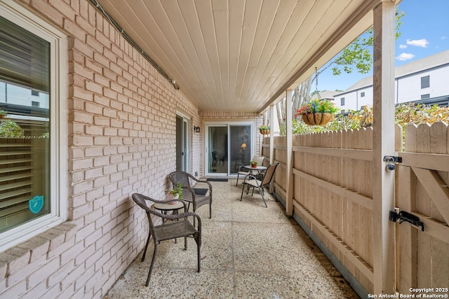 107-A Ruelle Unit 107-A, San Antonio, TX 78209 - view of patio / terrace featuring a gate