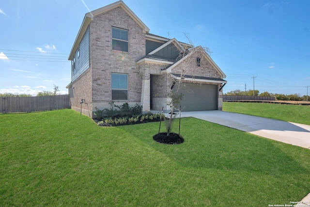 6538 Scooby Acres, San Antonio, TX 78108 - traditional home with brick siding, driveway, and an attached garage