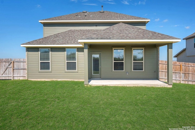 6538 Scooby Acres, San Antonio, TX 78108 - rear view of property with a patio area and roof with shingles