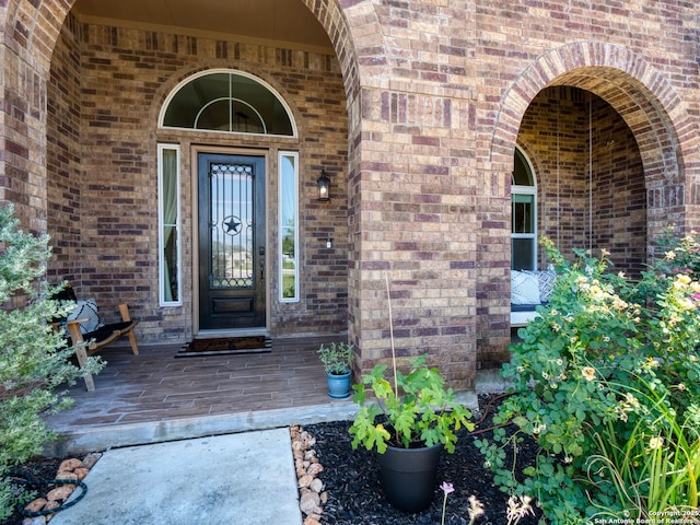 4508 River Rock, Marion, TX 78124 - property entrance featuring brick siding