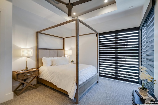 121 Greystone Pt, Boerne, TX 78006 - carpeted bedroom with multiple windows and recessed lighting