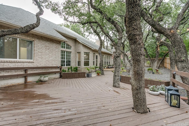 18210 Crystal Ridge Dr, San Antonio, TX 78259 - view of wooden terrace