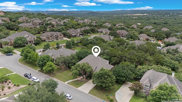 27711 Woodway Bnd, Boerne, TX 78006 - aerial perspective of suburban area with mountains
