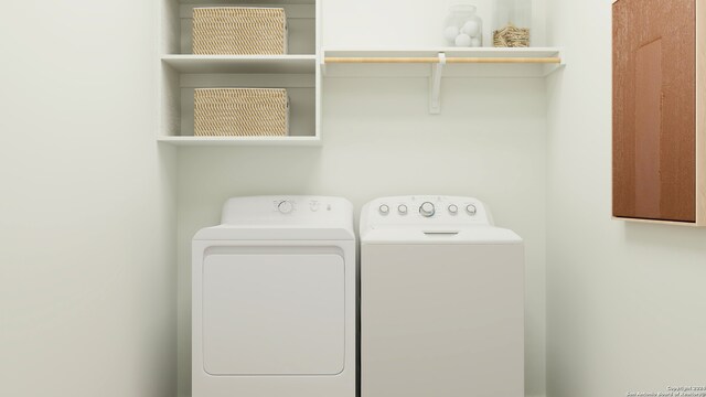 6628 Titan Park, Converse, TX 78109 - laundry area featuring washing machine and clothes dryer