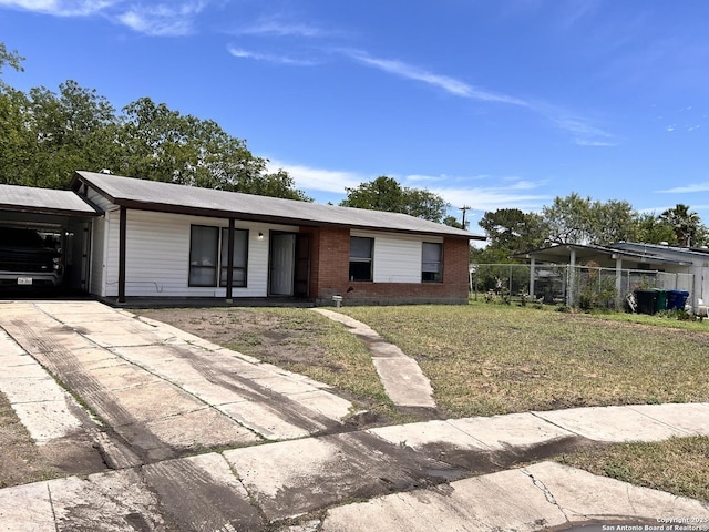 115 Westhaven Pl, San Antonio, TX 78227 - single story home featuring driveway, brick siding, and a carport