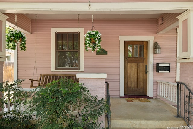 124 Corona, Alamo Heights, TX 78209 - property entrance with covered porch