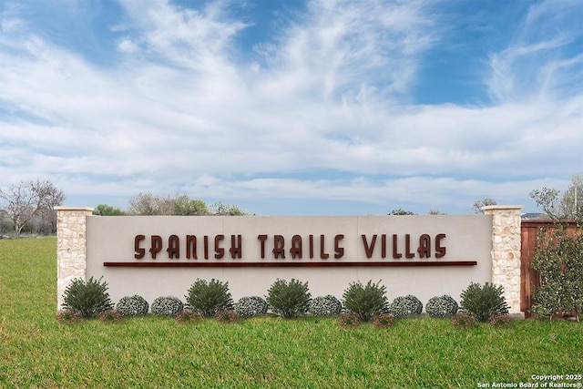 4534 Gato Calico Dr, San Antonio, TX 78222 - community / neighborhood sign with a yard
