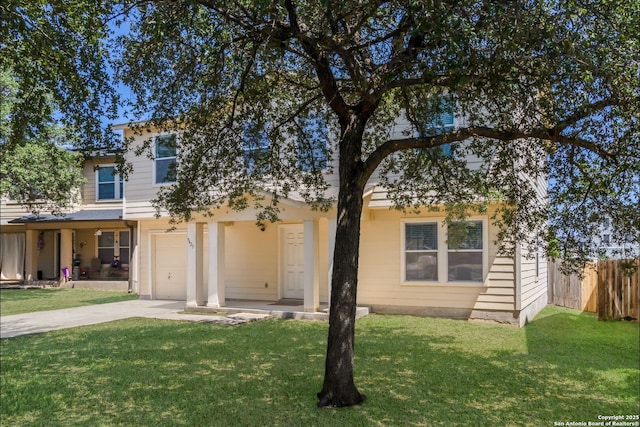 9423 Maraval Crk, San Antonio, TX 78245 - view of front facade with driveway and a garage