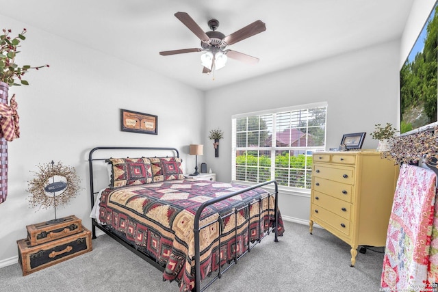 1216 Windy Dawn, Seguin, TX 78155 - carpeted bedroom featuring ceiling fan and baseboards