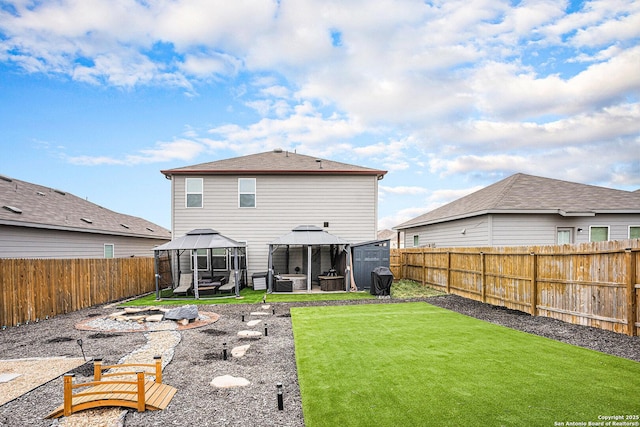 7129 Pisces, Converse, TX 78109 - rear view of house featuring a gazebo and a patio area
