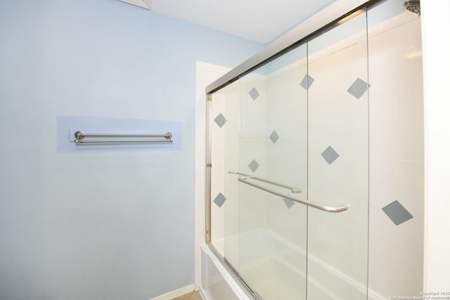 5803 Hollyhock, San Antonio, TX 78240 - full bathroom featuring enclosed tub / shower combo and baseboards