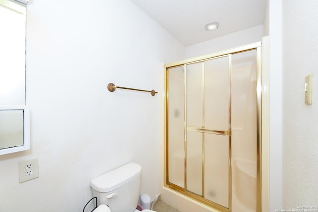 5803 Hollyhock, San Antonio, TX 78240 - bathroom featuring a shower stall and toilet