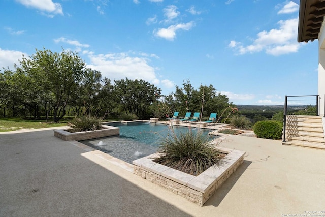 23510 Avila, San Antonio, TX 78255 - outdoor pool with a patio area and stairway