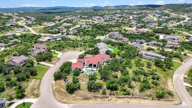 23510 Avila, San Antonio, TX 78255 - aerial view of residential area featuring a mountain backdrop