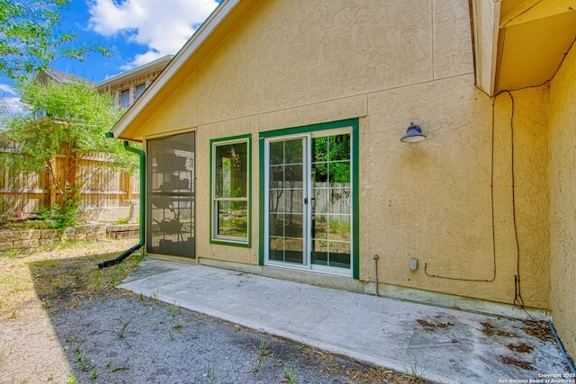 15018 Miss Ellie Dr, San Antonio, TX 78247 - view of exterior entry featuring stucco siding