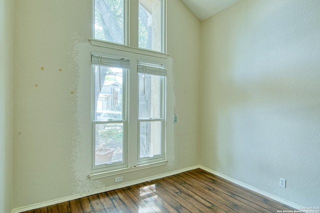 15018 Miss Ellie Dr, San Antonio, TX 78247 - unfurnished room with dark wood-style floors and baseboards