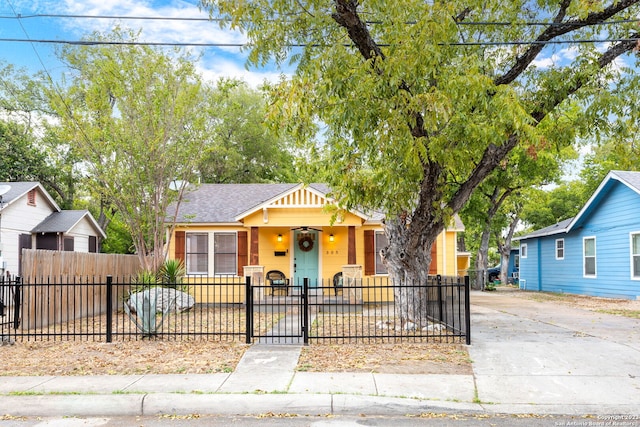305 Kendalia, San Antonio, TX 78214 - bungalow with concrete driveway and a fenced front yard