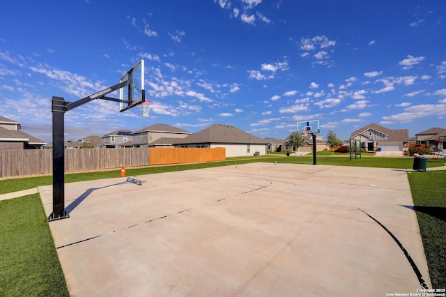 10814 Prusiner, Converse, TX 78109 - view of sport court featuring community basketball court and a residential view