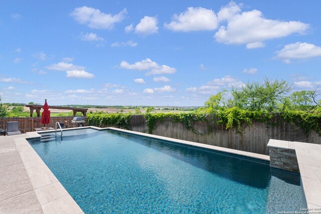 1926 Kalli Jo Ln, New Braunfels, TX 78130 - view of pool with a fenced backyard and area for grilling