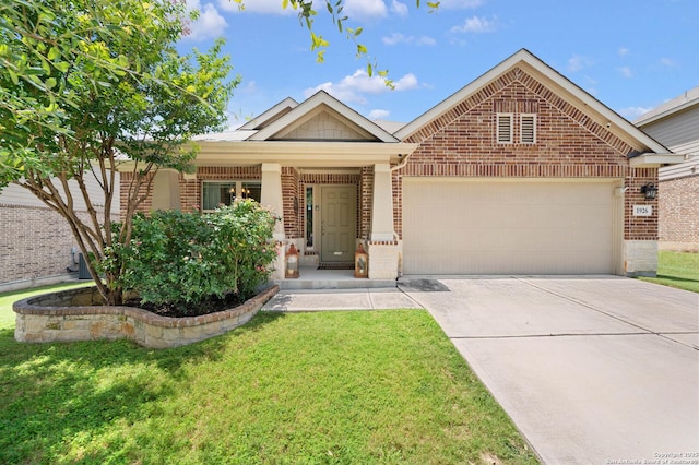 1926 Kalli Jo Ln, New Braunfels, TX 78130 - single story home featuring brick siding, an attached garage, driveway, and a front lawn