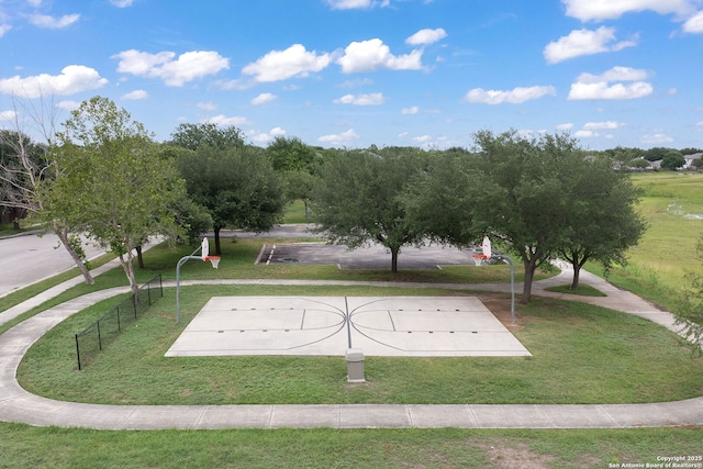 2392 Medina, New Braunfels, TX 78130 - view of property's community with community basketball court and a lawn