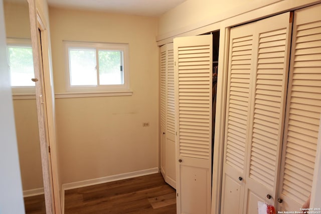 215 Five Oaks, San Antonio, TX 78209 - hall with dark wood-type flooring and baseboards