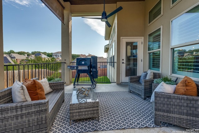 24435 Canyon Row, San Antonio, TX 78260 - view of patio / terrace featuring outdoor lounge area and a gate