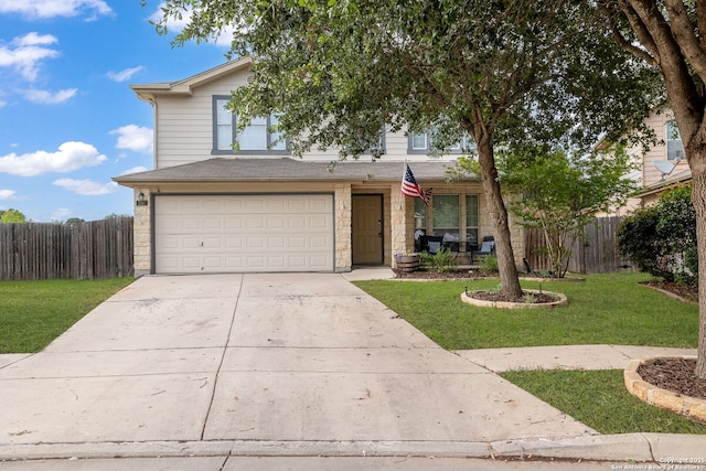 2387 Ridge Rock, New Braunfels, TX 78130 - view of front of home featuring an attached garage and concrete driveway