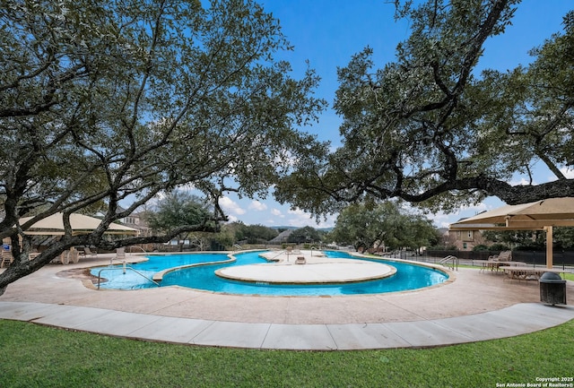 25448 River Ledge, San Antonio, TX 78255 - community pool with a patio area