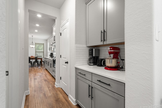 375 Sonata Cyn, Spring Branch, TX 78070 - corridor with hardwood / wood-style floors, recessed lighting, and baseboards